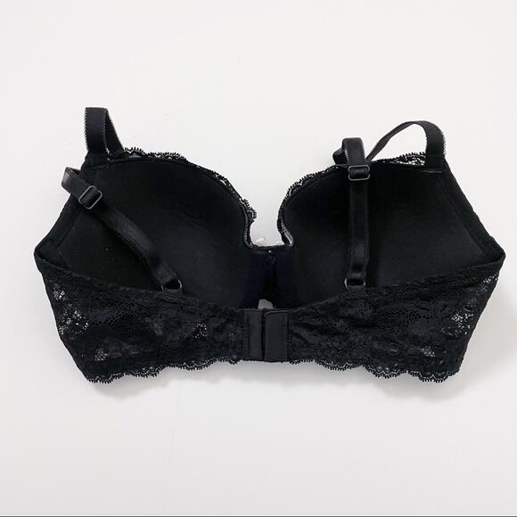 Victoria’s Secret Black Lace Bra Dream Angels Lined Demi 34D - Picture 9 of 11